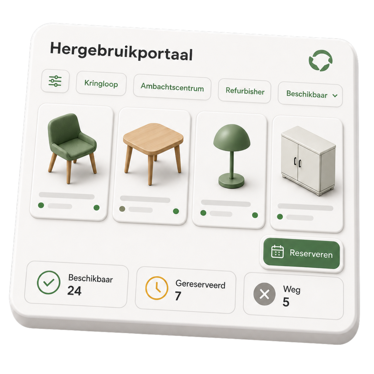 Hergebruikportaal interface